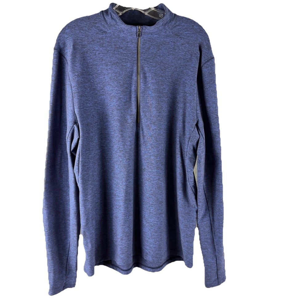 Lululemon Mens Surge Warm 1/2 Zip Pullover Sz L Blue Running Performance M3AORS